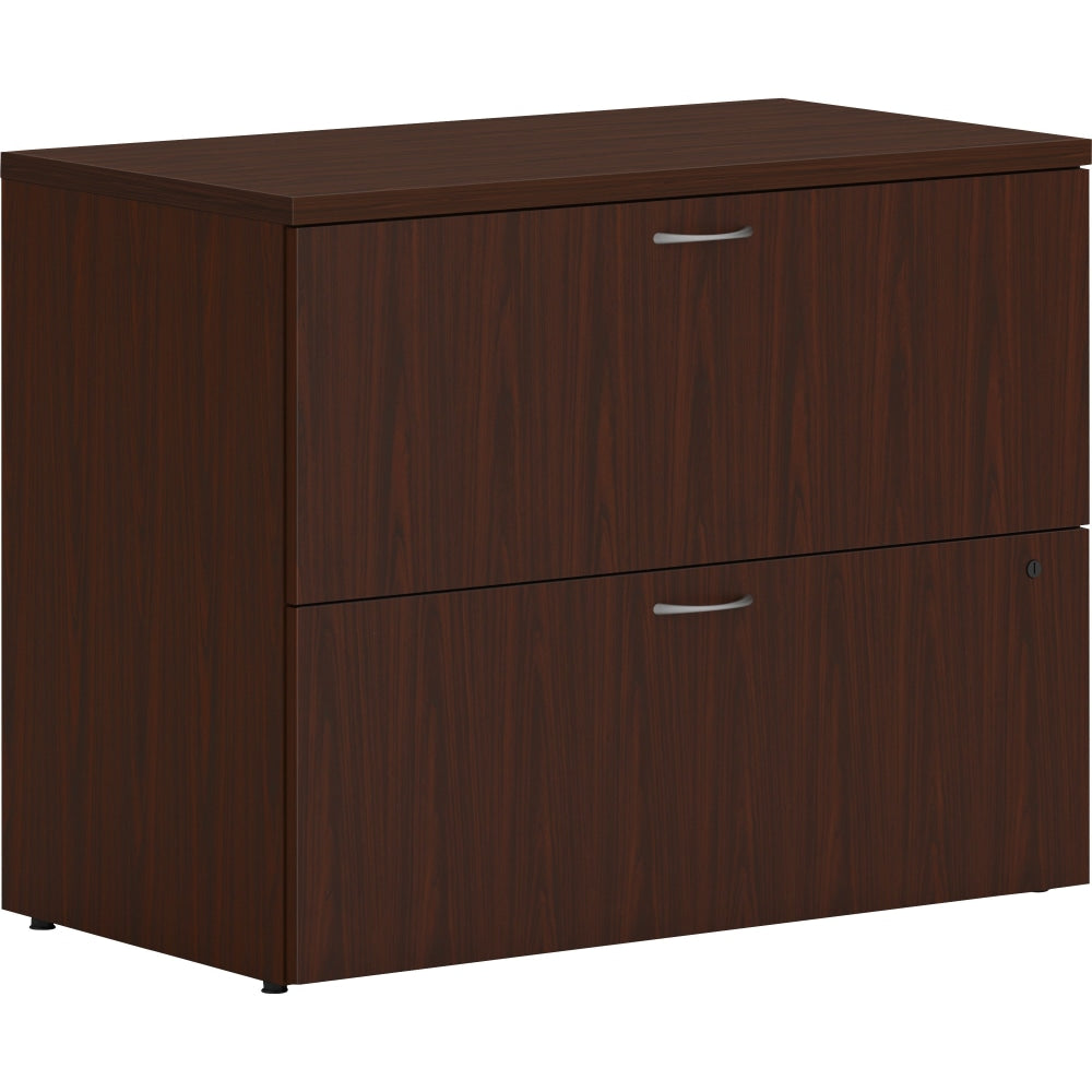 HON MOD Desk 36inW x 20inD Lateral 2-Drawer File Cabinet With Removable Top, Mahogany