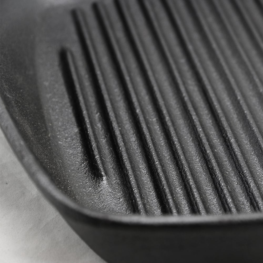 Gibson Home General Store Addlestone Pre-Seasoned Cast Iron Grill Pan, 10in, Black