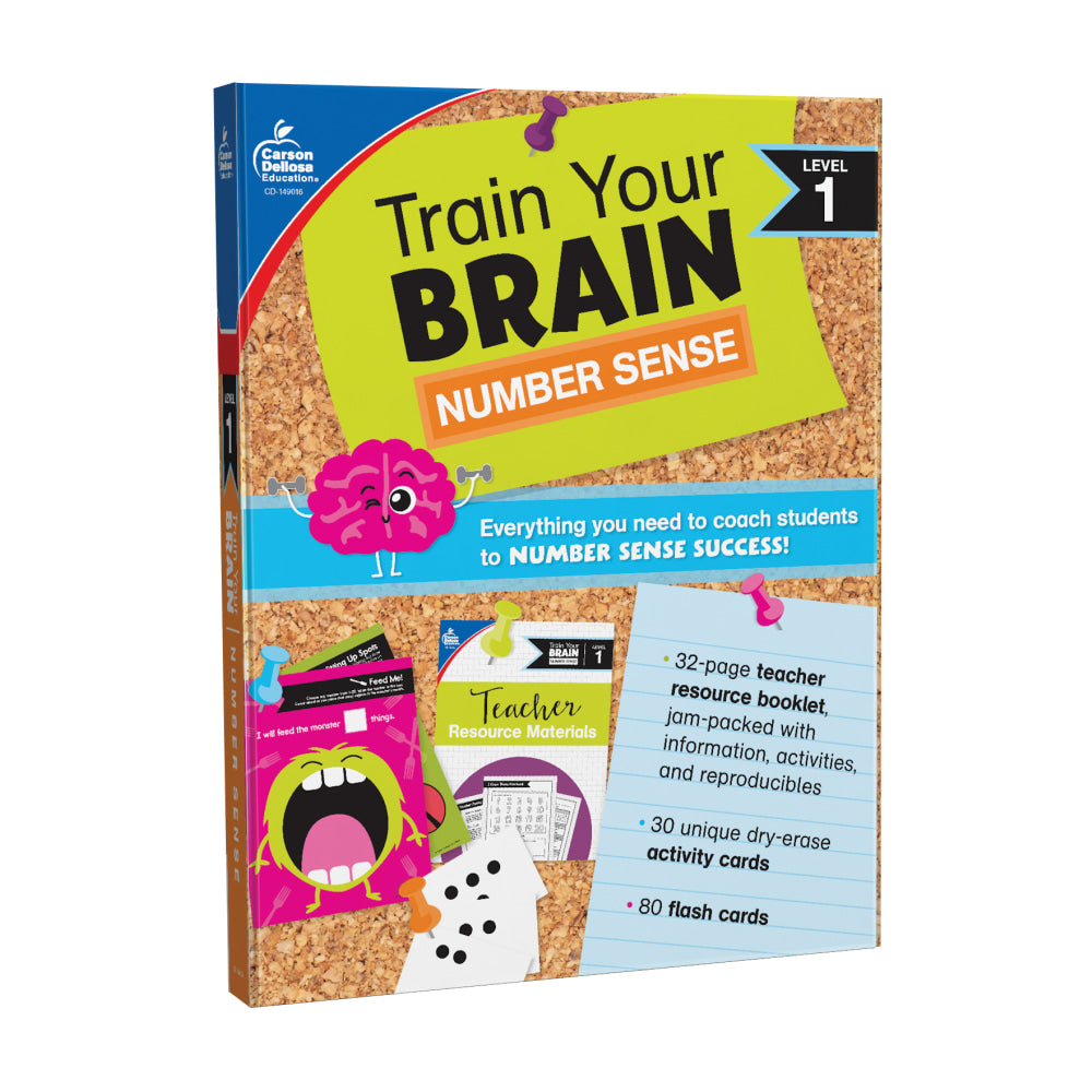 Carson Dellosa Train Your Brain Math Instructional Resources, Level 1