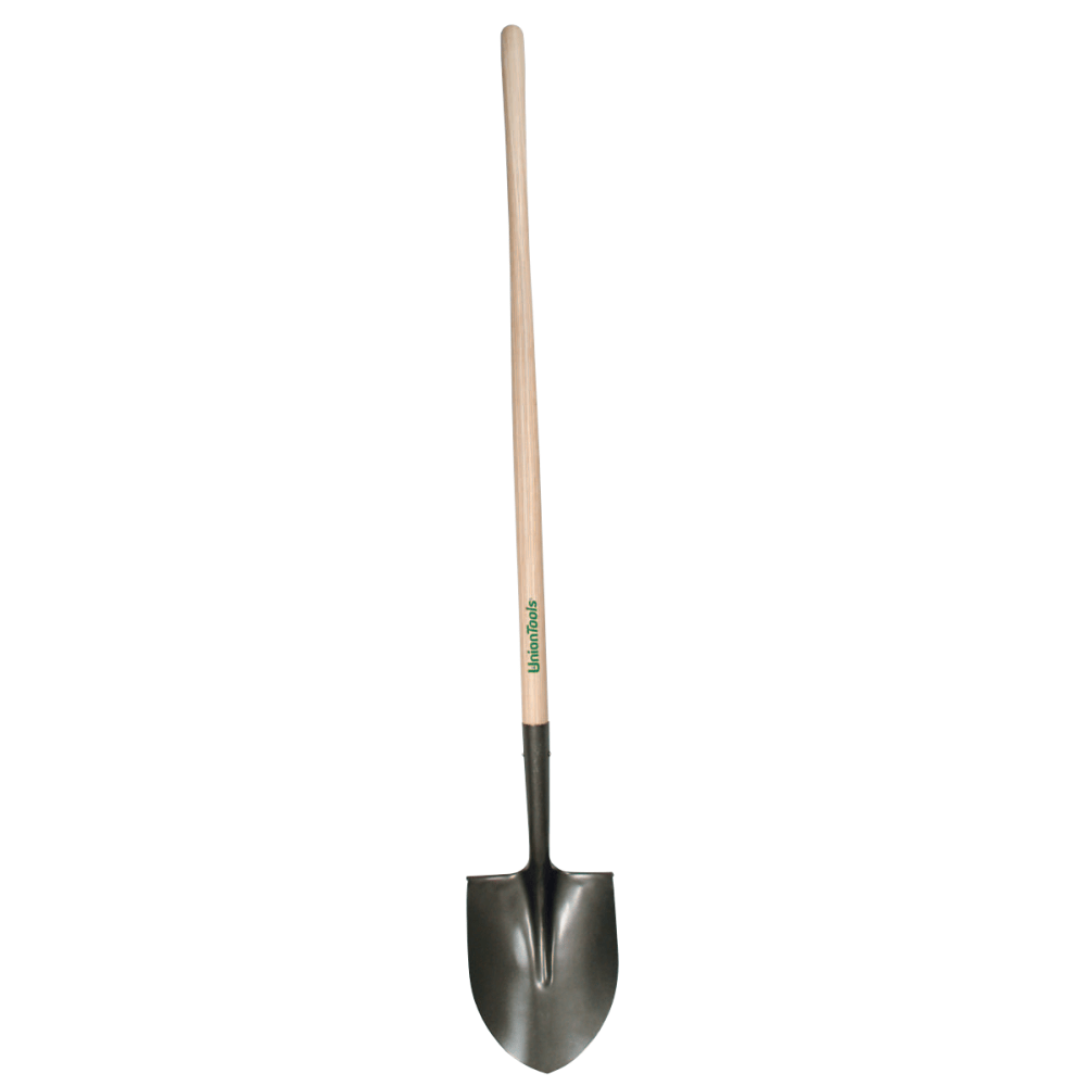 UnionTools Round-Point Shovel, 9-1/4in Width Blade