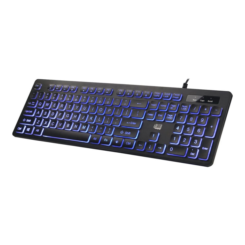 Adesso EasyTouch AKB-139EB - Keyboard - backlit - USB - US