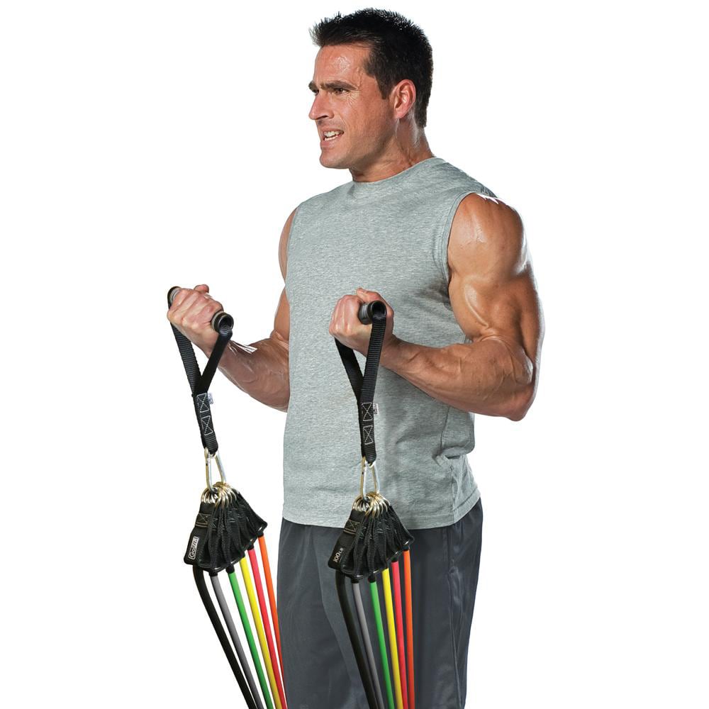 GoFit Mega ProGym - Orange, Red, Yellow, Green, Gray, Black - Stainless Steel