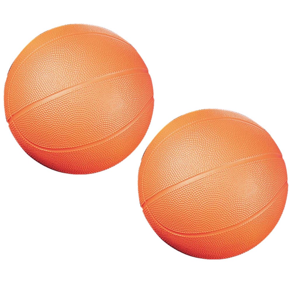 Champion Sports Coated High Density Foam Basketballs, Size 3, Orange, Pack Of 2 Basketballs