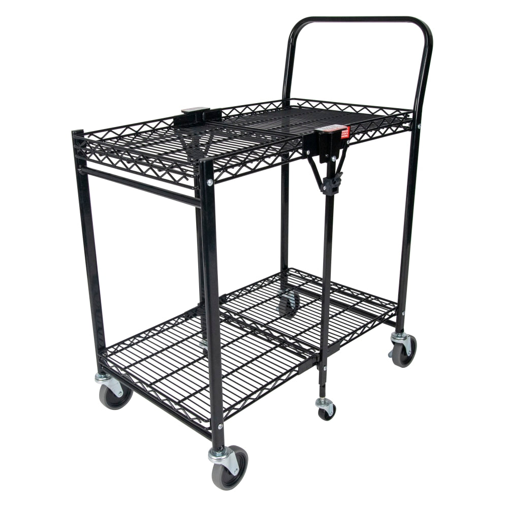 Bostitch Small Stow-Away Folding Cart, 39in x 19-1/2in x 31in, Black