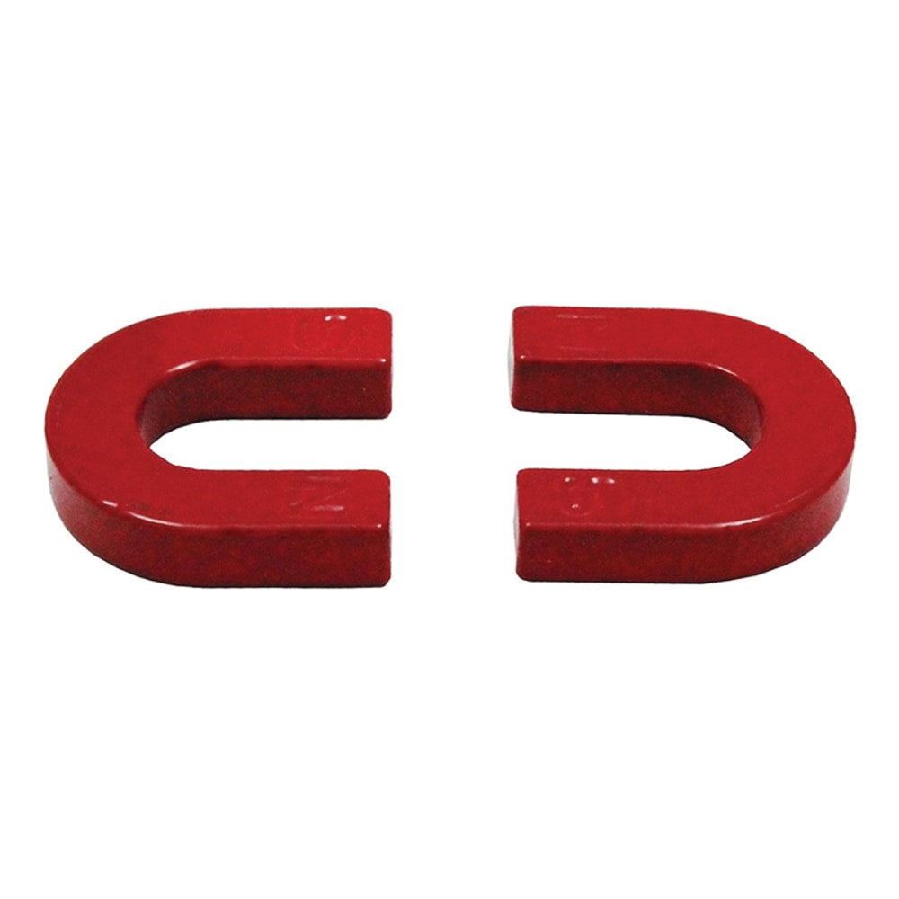 Dowling Magnets Horseshoe Magnets, 1 1/4in, Red, Grade 1 - Grade 7, Pack Of 25 Magnets