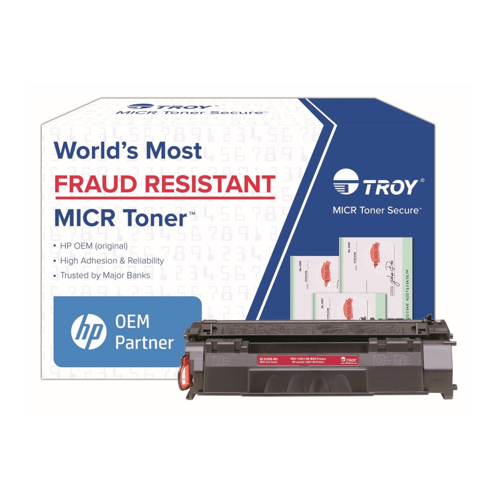 TROY MICR Toner Secure 1320/1160 - Black - compatible - MICR toner cartridge (alternative for: HP Q5949A) - for HP LaserJet 1160, 1160Le, 1320, 1320n, 1320nw, 1320t, 1320tn; MICR 1320, 1320tn