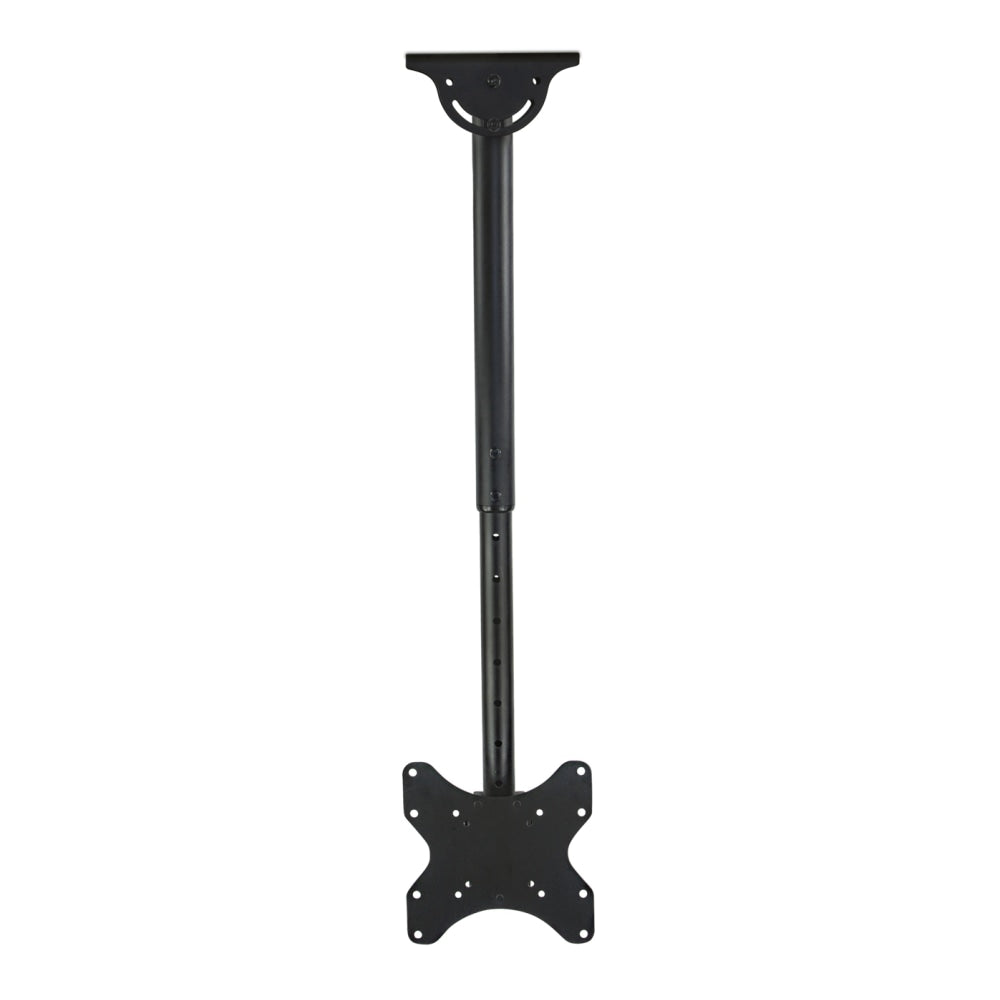 Mount-It! MI-507 Height-Adjustable Ceiling TV Mount For Screens 23 - 70in, 24-5/8inH x 24inW x 5-5/8inD, Black