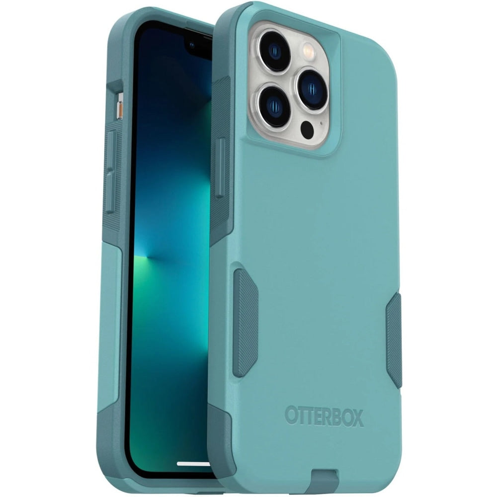 OtterBox Commuter Series Antimicrobial Case For Apple iPhone 13 Pro, Riveting Way, Teal