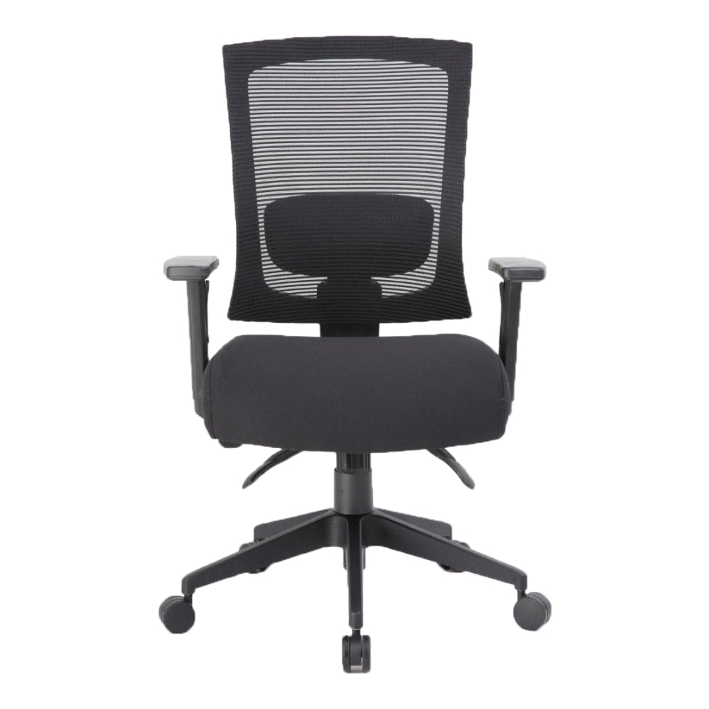 Boss Office Products Mesh-Back 3-Paddle Task Chair, Black