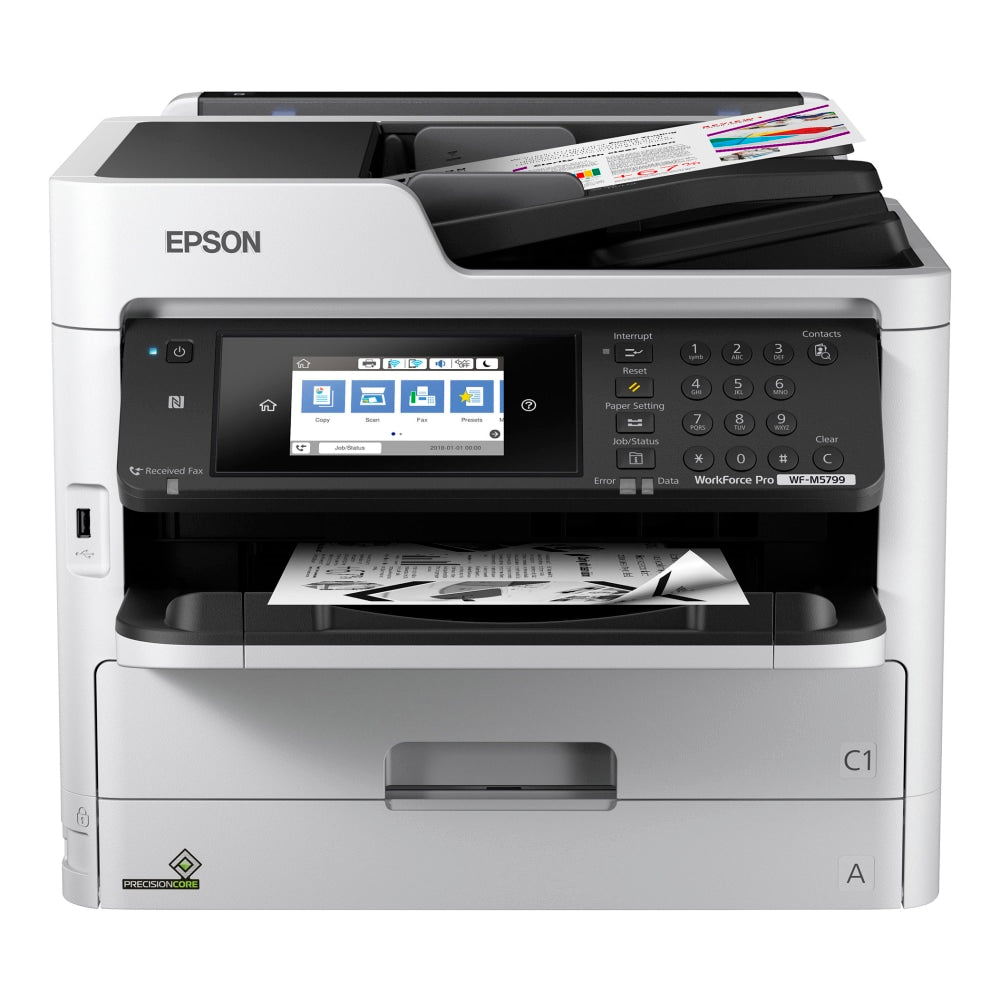 Epson WorkForce Pro WF-M5799 Wireless InkJet All-In-One Monochrome Printer