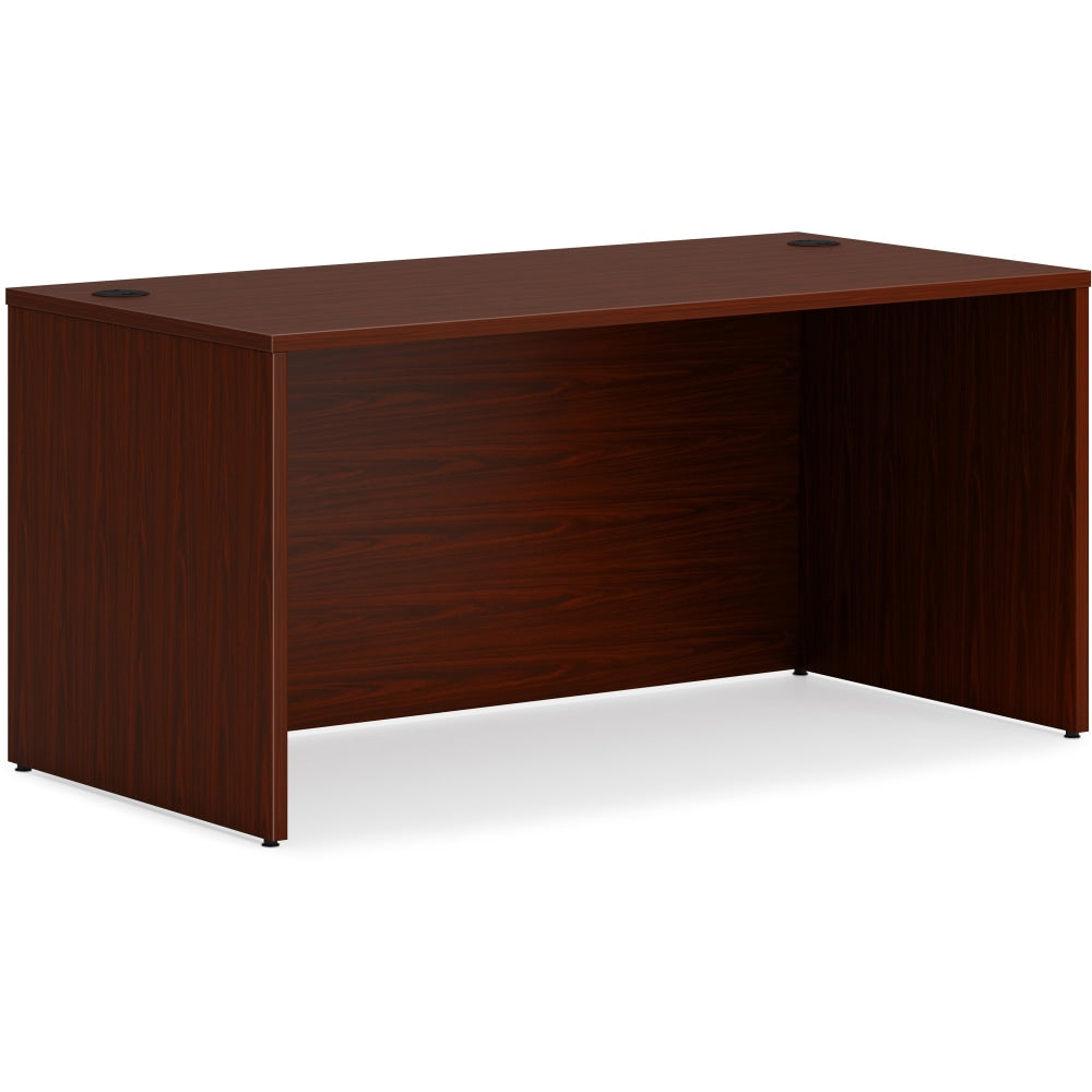 HON Mod 60inW Rectangle Desk Shell, Mahogany