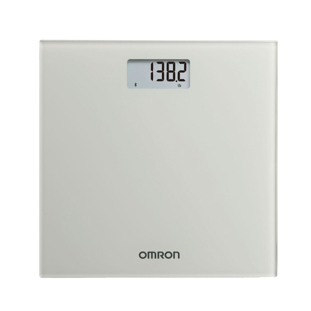 Omron SC-150 Bluetooth Digital Scale, 1inH x 10-5/8inW x 11-7/16inD, Silver