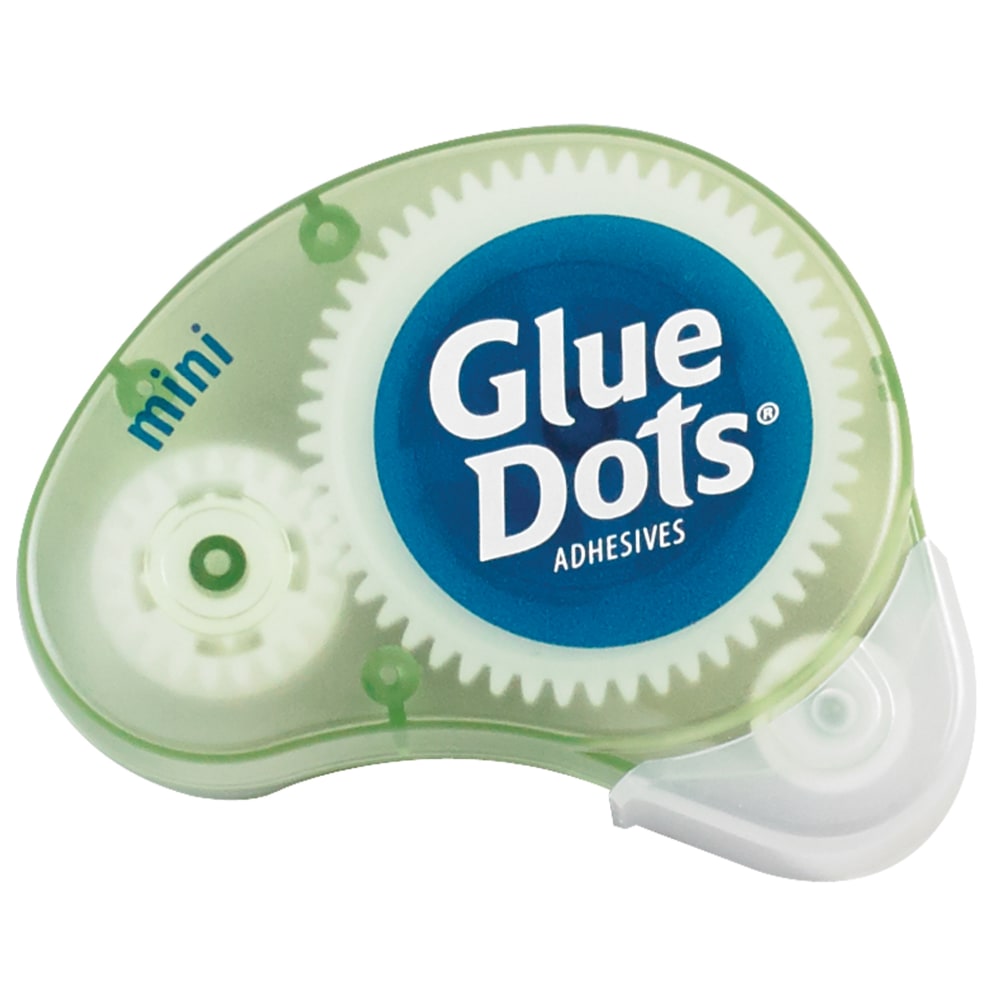 Glue Dots Dot N Go Dispensers, Poster, Clear/Purple, Case Of 6