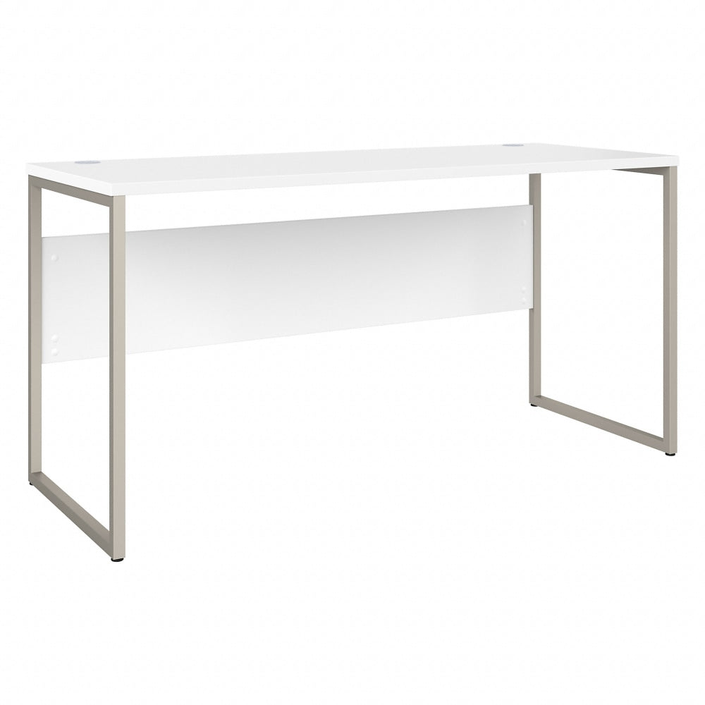 Bush Business Furniture Hybrid 60inW x 24inD Computer Table Desk With Metal Legs, White, Standard Delivery