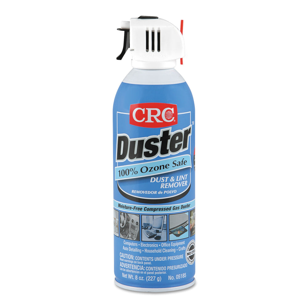 CRC Duster Moisture-Free Dust And Lint Remover, 8 Oz Can, Box Of 12