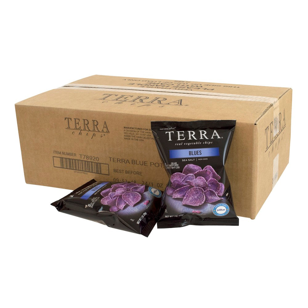 Terra Real Vegetable Chips, Blue, 1 Oz, Pack Of 24