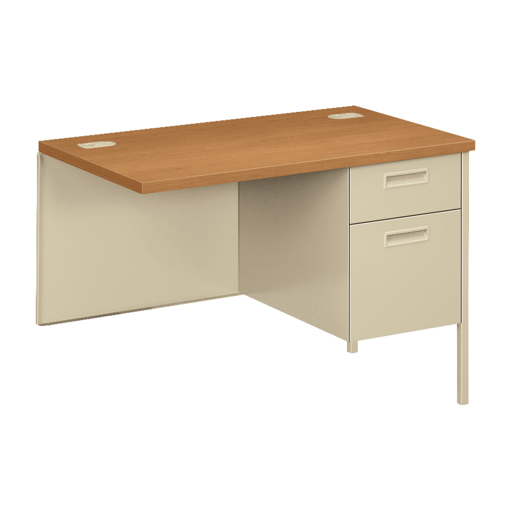 HON Metro Classic 48inW Right Desk Return, Harvest/Putty