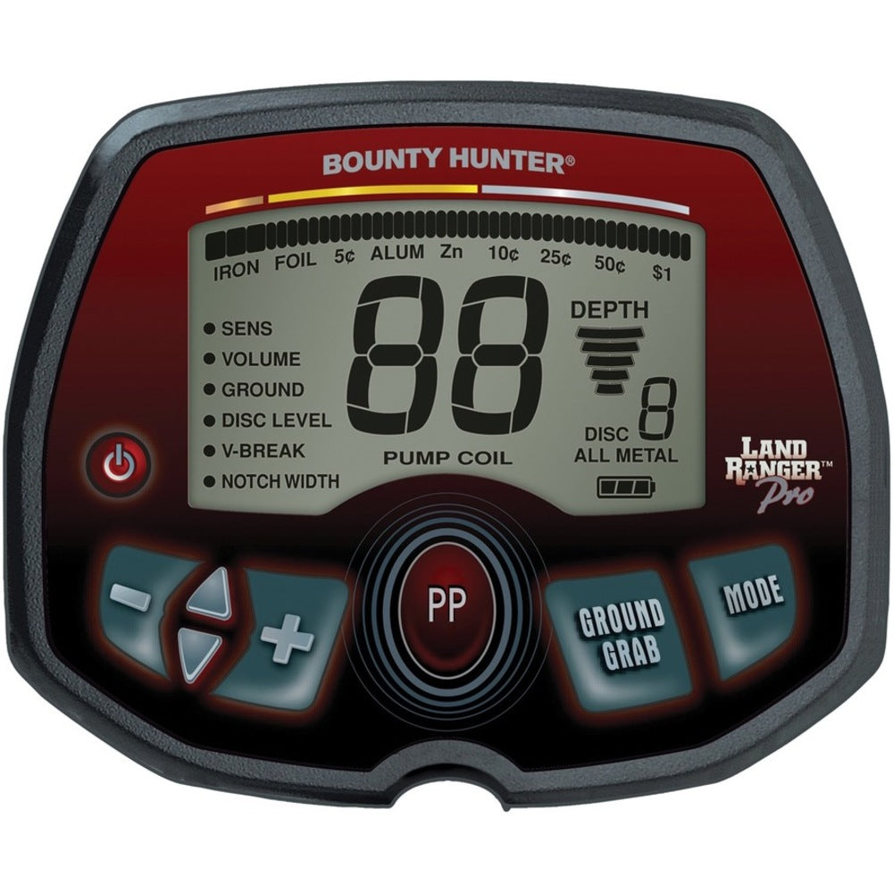 Bounty Hunter Land Ranger PRO Metal Detector - Metal, Iron, Aluminum, Zinc