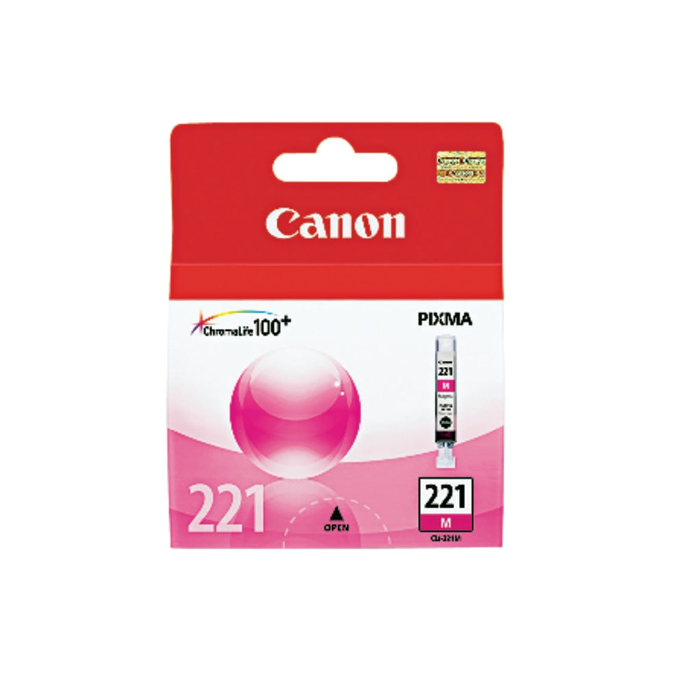 Canon CLI-221M ChromaLife 100+ Magenta Ink Tank, 2948B001