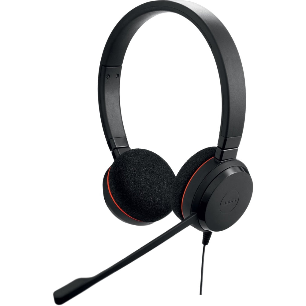 Jabra EVOLVE 20 UC Headset - Stereo - USB - Wired - Over-the-head - Binaural - Noise Canceling - Black