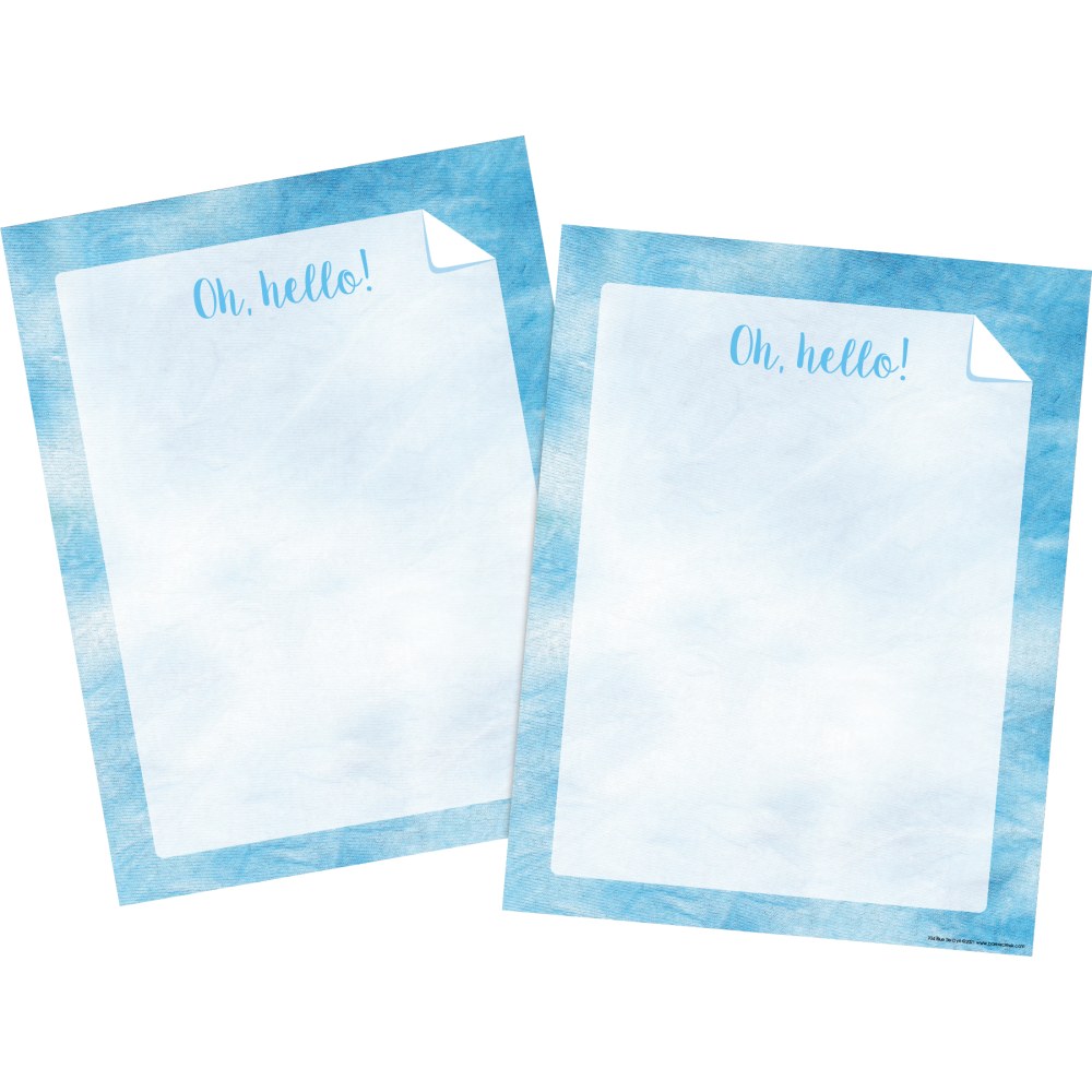 Barker Creek Designer Computer Paper, 8-1/2in x 11in, Blue Tie-Dye, 50 Sheets Per Pack, Set Of 2 Packs