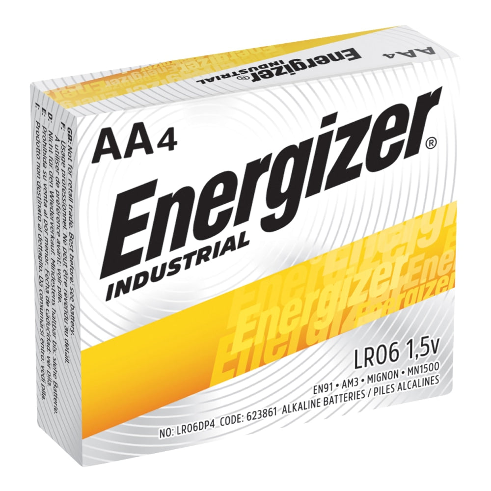 Energizer Industrial AA Alkaline Batteries, Pack Of 24