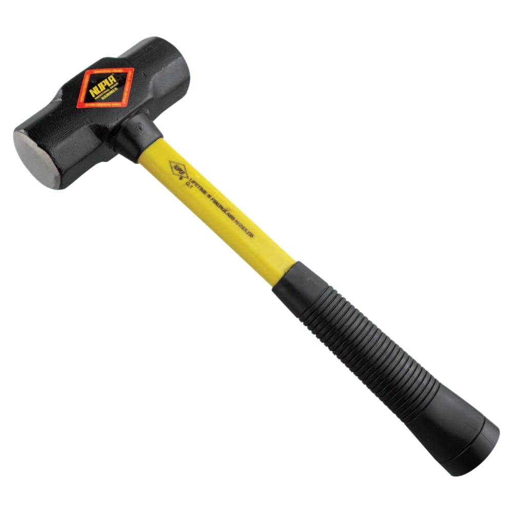 Blacksmiths Double-Face Steel-Head Sledge Hammer, 4 lb, 14 in Classic Handle