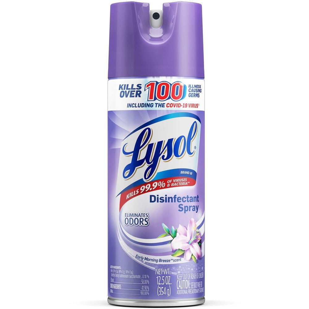 Lysol Breeze Disinfectant Spray, 12.5 Oz, Early Morning Breeze Scent