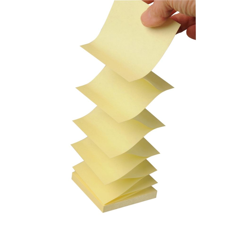 Post-it Dispenser Pop-up Notes Pad, 3 in. x 3 in., 100 Sheets, Canary Yellow