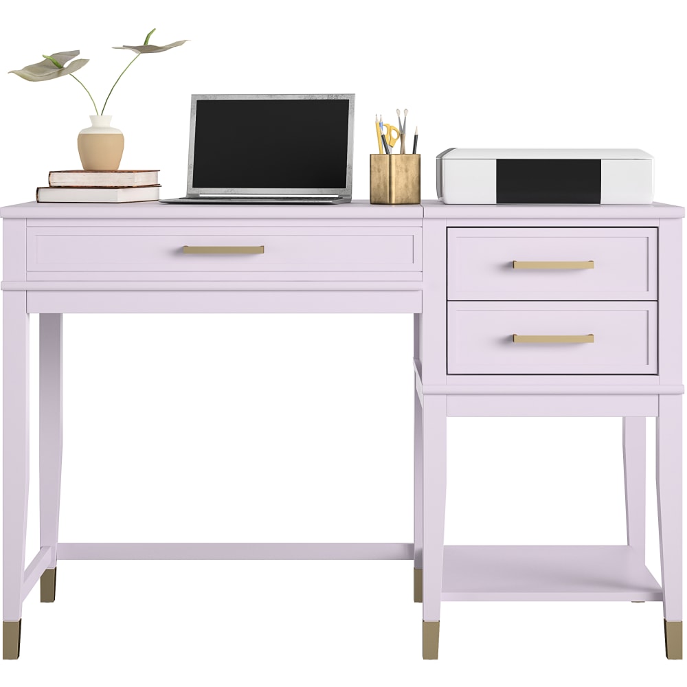 Ameriwood Home Westerleigh 46inW Lift-Top Computer Desk, Lavender