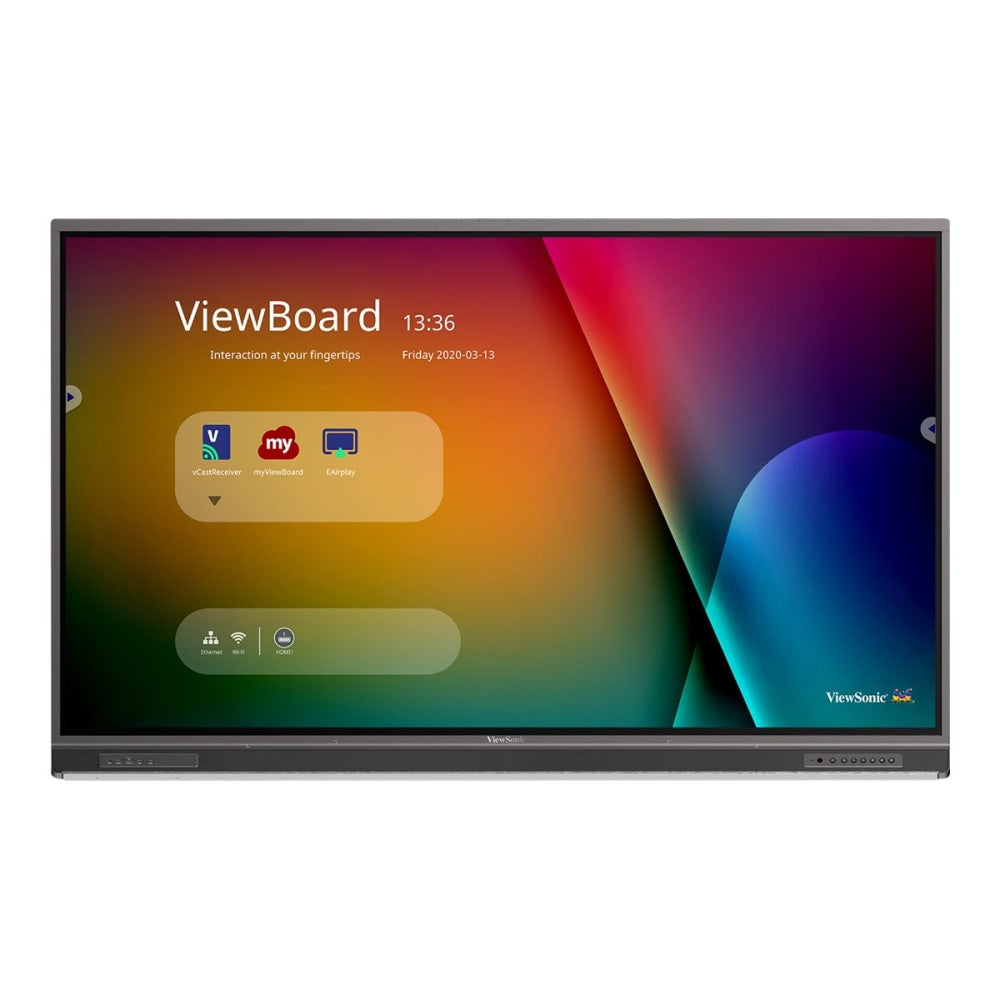 ViewSonic ViewBoard IFP7552-1C - 75in Diagonal Class (74.5in viewable) LED-backlit LCD display - interactive - 4K UHD (2160p) 3840 x 2160