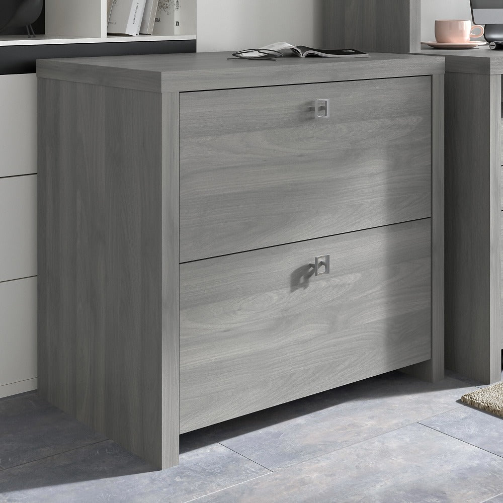 Bush Business Furniture Echo 31-5/8inW x 20inD Lateral 2-Drawer File Cabinet, Modern Gray, Standard Delivery