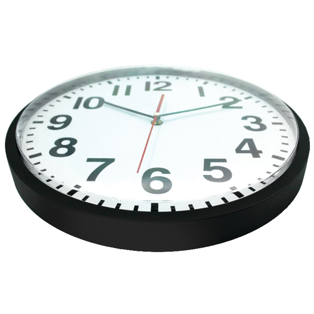 Infinity Instruments ITC Pure Wall Clock, 13in, Black