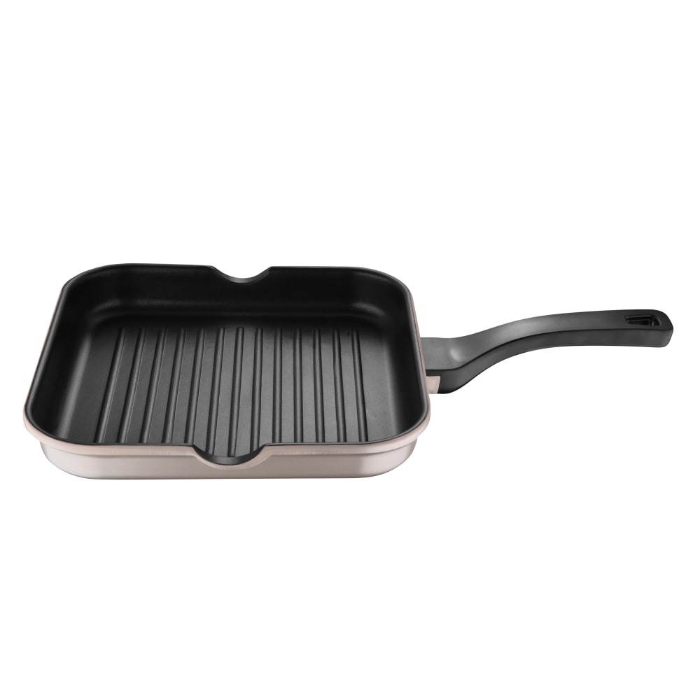 Bergner Aluminum Grill Pan, 11in, Champagne