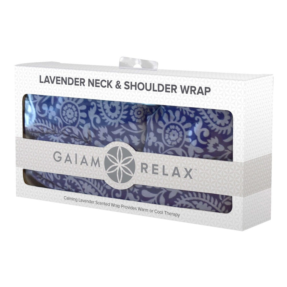 Gaiam Relax Neck And Shoulder Wrap, 10-3/4inH x 5-3/4inW x 2inD, Purple