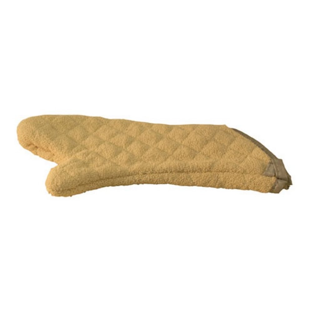 Winco Terry Cloth Oven Mitt, 17in x 7in, Yellow