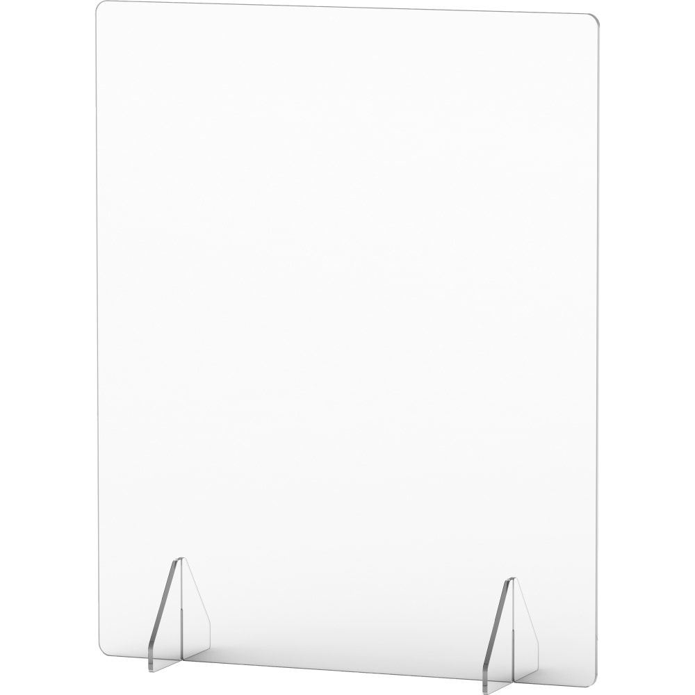 Lorell 24in x 30in Social Distancing Barrier, Clear