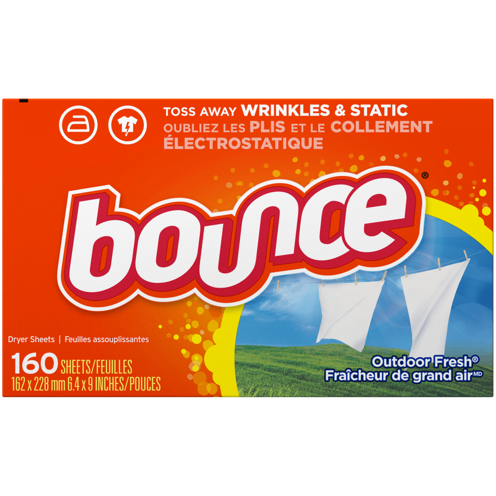 Bounce Fabric Softener Sheets, Box Of 160 Sheets