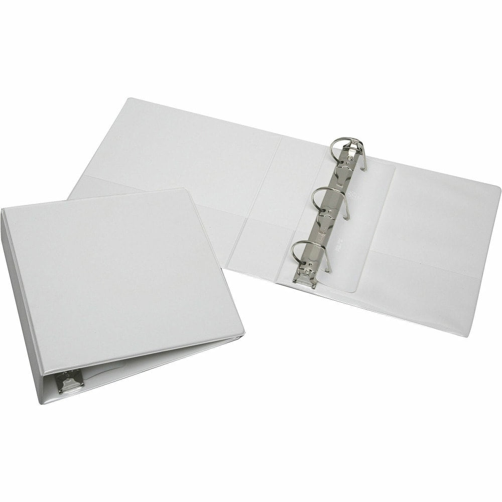 SKILCRAFT View 3-Ring Binder, 2 1/2in D-Rings, White (AbilityOne 7510-01-384-8673)