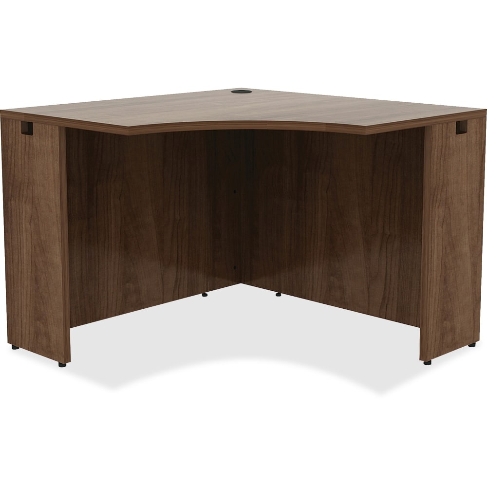 Lorell Essentials 42inW Corner Computer Desk, Walnut