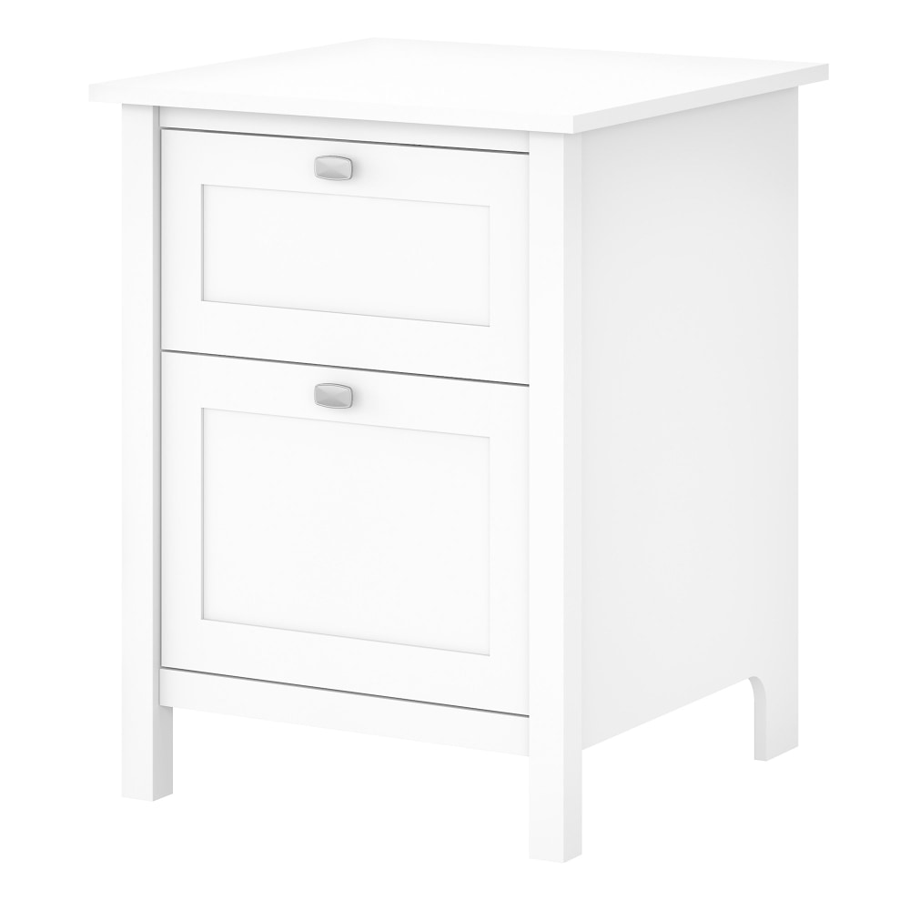 Bush Business Furniture Broadview 24inD Vertical 2-Drawer File Cabinet, Pure White, Delivery