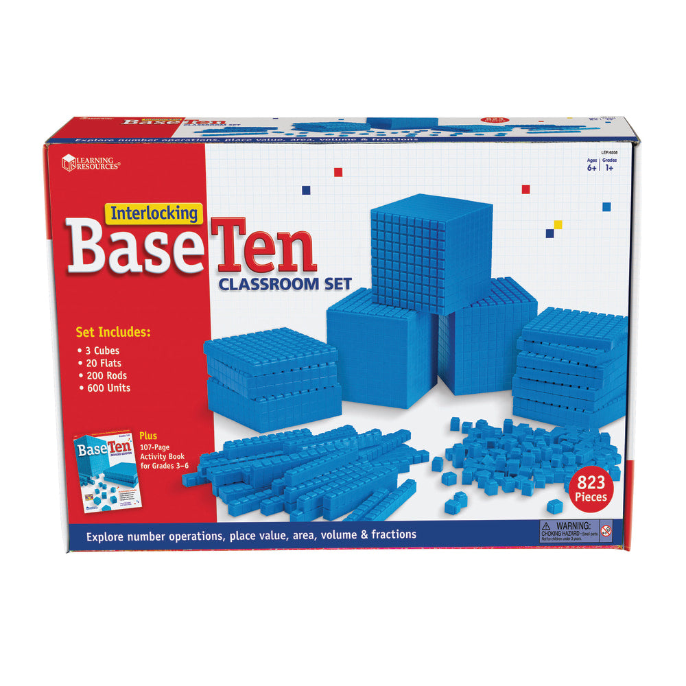 Learning Resources Interlocking Base 10 Class Set, Grades 1 - 9