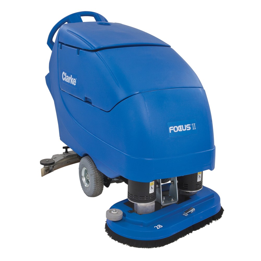 Clarke Focus II 28in Disc Walk Behind Auto Scrubber