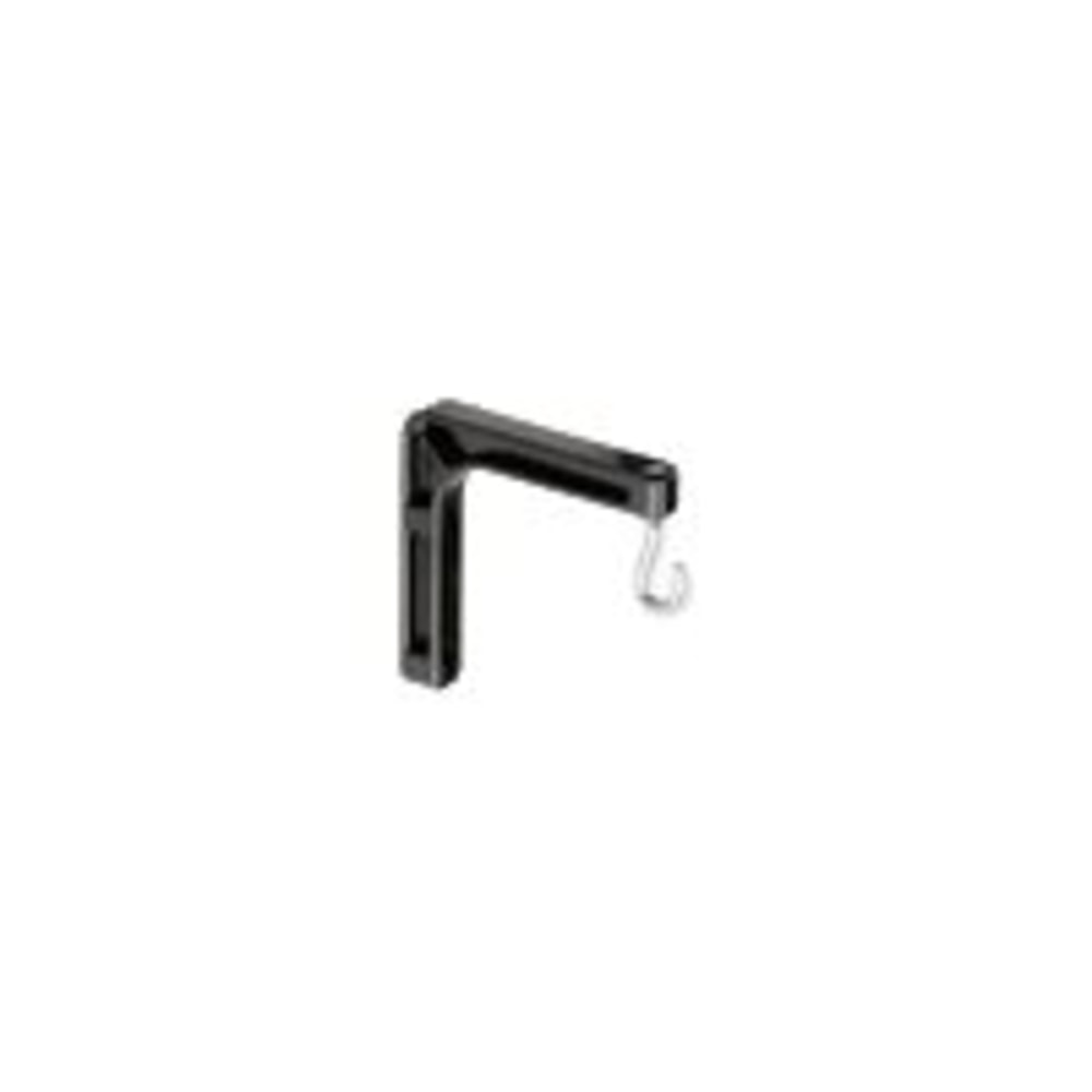 Da-Lite Mounting and Extension Brackets - No. 6 Sheet Metal Wall Brackets - 6in x 6in L-Bracket - Black - Mounting kit - for projection screen - black - wall-mountable