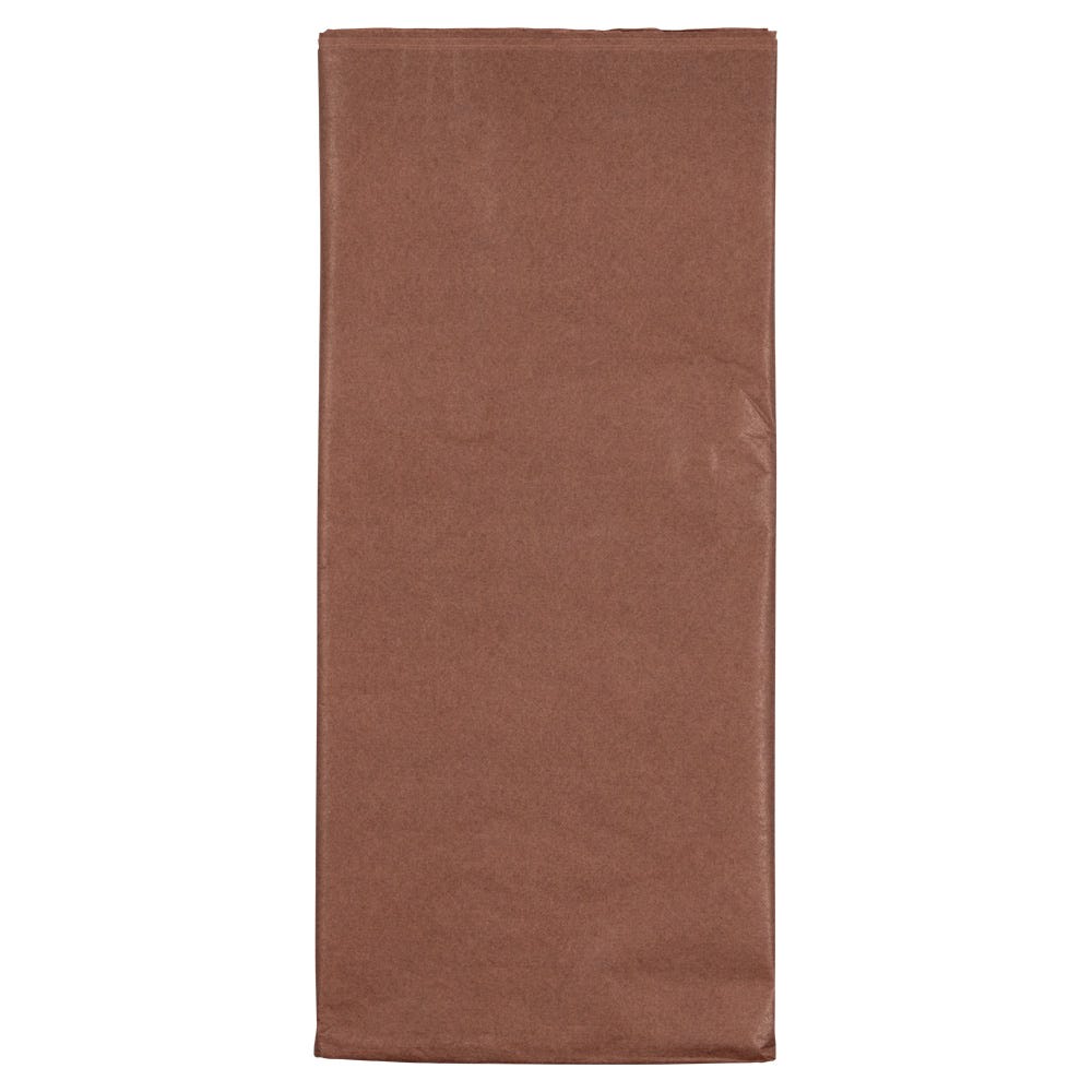 JAM Paper Tissue Paper, 26inH x 20inW x 1/8inD, Brown, Pack Of 10 Sheets