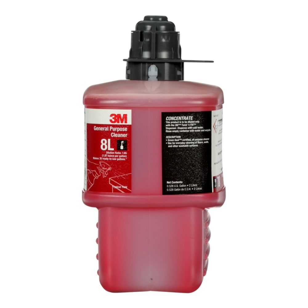 3M 8L Concentrated General Purpose Cleaner, 67.6 Oz Bottle