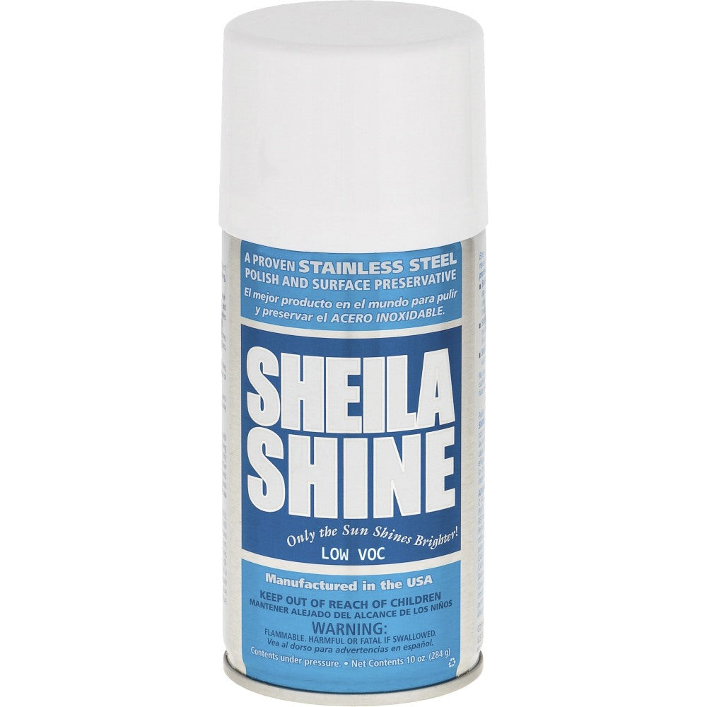 Sheila Shine Stainless Steel Polish - 10 fl oz (0.3 quart) - 12 / Carton - White