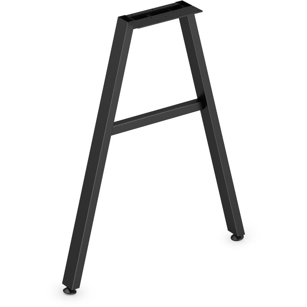 HON Mod Collection Worksurface 24inW A-leg Support - 24in - Finish: Black