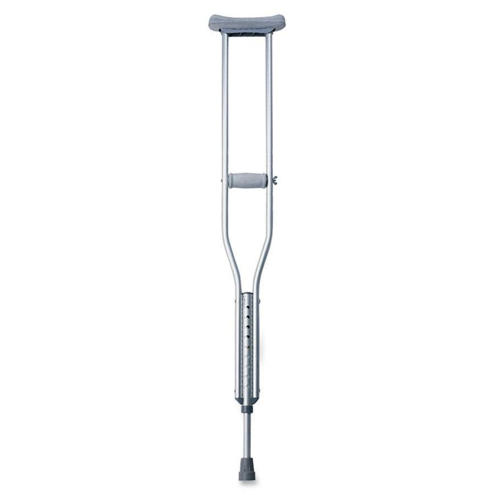 Medline Economy Aluminum Crutches, Child, Gray, Case Of 2 Pairs