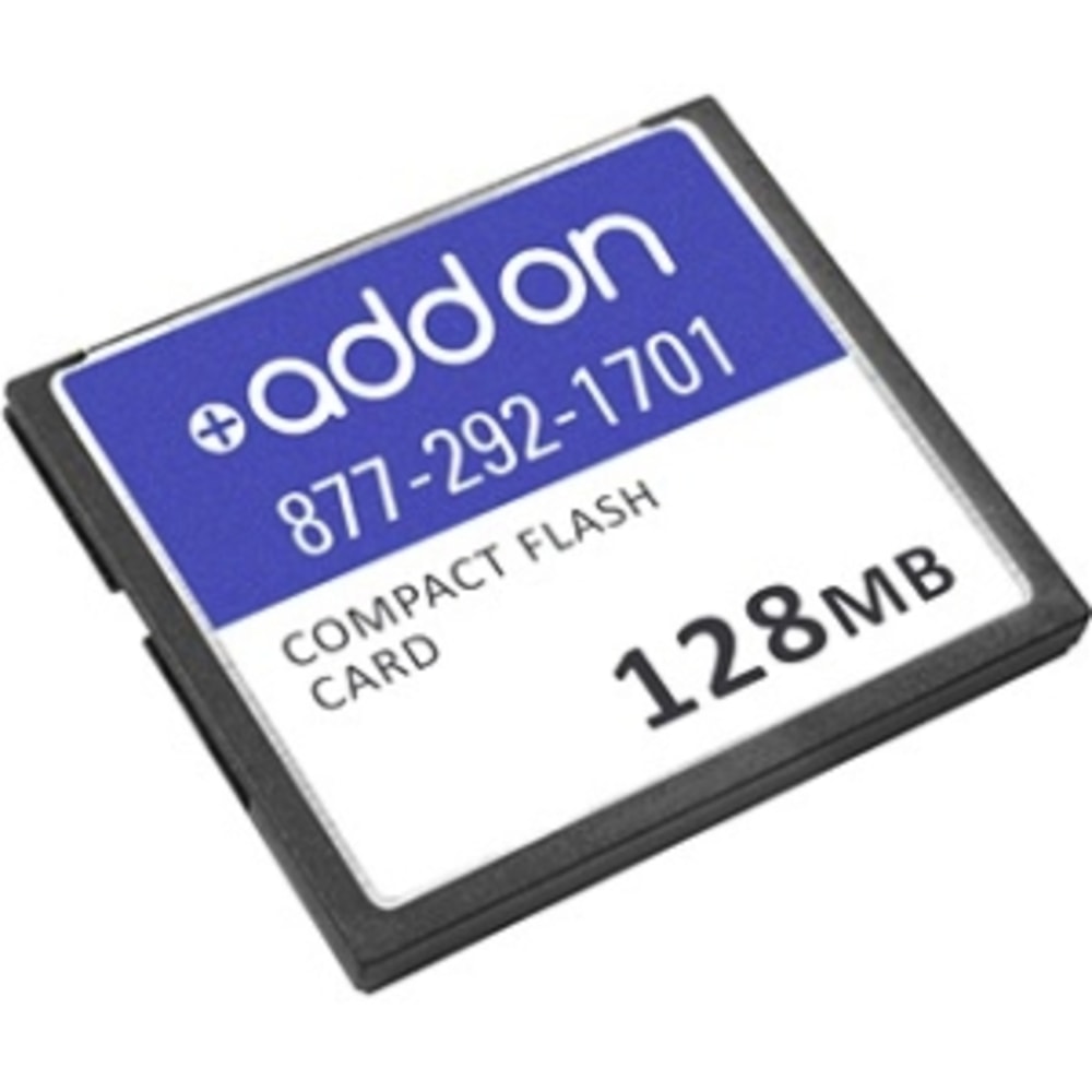 AddOn Cisco MEM3800-64U128CF Compatible 128MB Flash Upgrade - 100% compatible and guaranteed to work